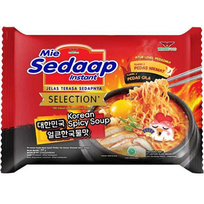 Mie Sedaap RASA Korean Spicy Soup 77gr x 5 Pcs